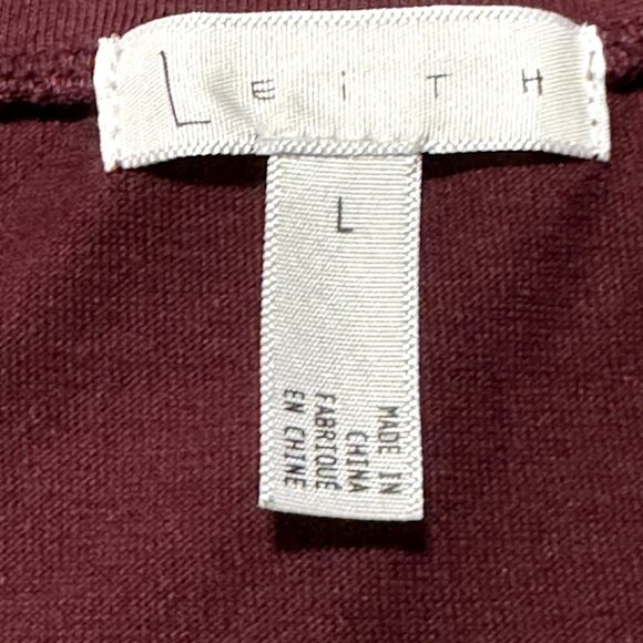 Women Burgundy Sleeveless Dress Size L - Picture 3 of 4